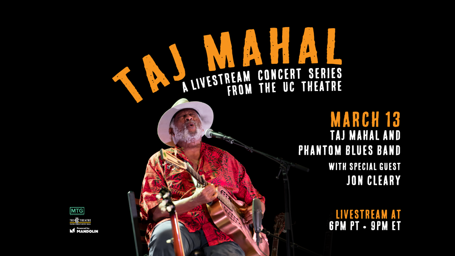 Taj Mahal and Phantom Blues Band | Iowa City Englert Theatre